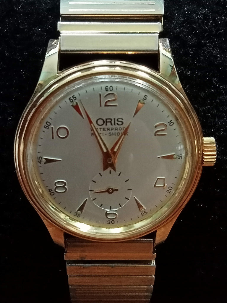 RESTORED Collectible! Circa 1950s! Oris Cal 701 7249 Mini-Second Hand 7J Mechanical Watch (OH)