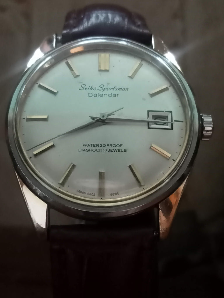 Birthday Watch June 1965! Seiko 6602-9981 Sportsman Calendar 17J Mechanical Watch