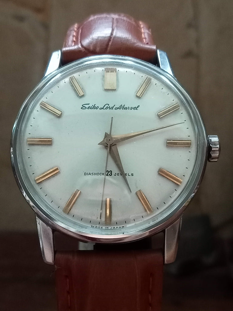 Fully Restored! Birthday Watch October 1965! Seiko 5740-1990 Lord Marvel Version 1 SUWA, 23J Mechanical Watch (OH)