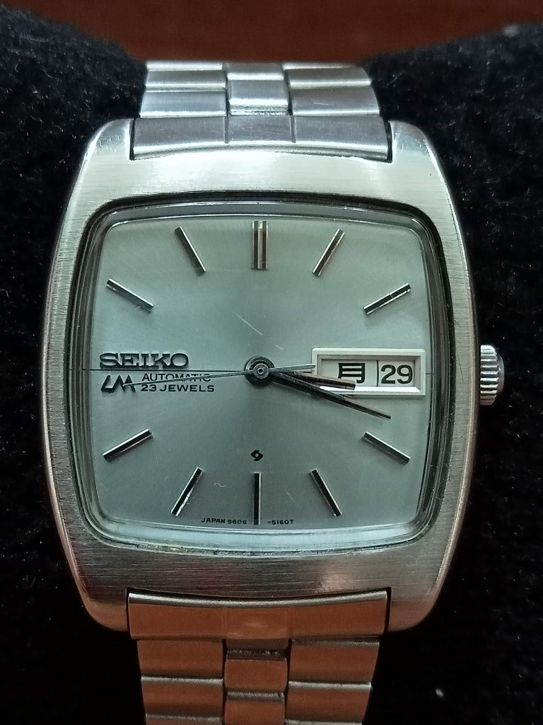 Birthday Watch December 1971! Seiko 5606-5040 Lord Matic Week-Dater TV SUWA 23J Automatic Watch (OH)