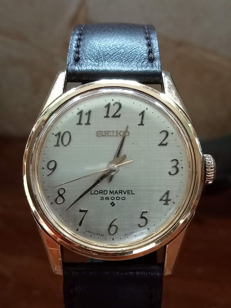 Birthday Watch December 1970! Seiko Lord Marvel 5740-8000 Version 3 Linen Dial Hi-Beat SUWA, 23J Mechanical Watch (OH)
