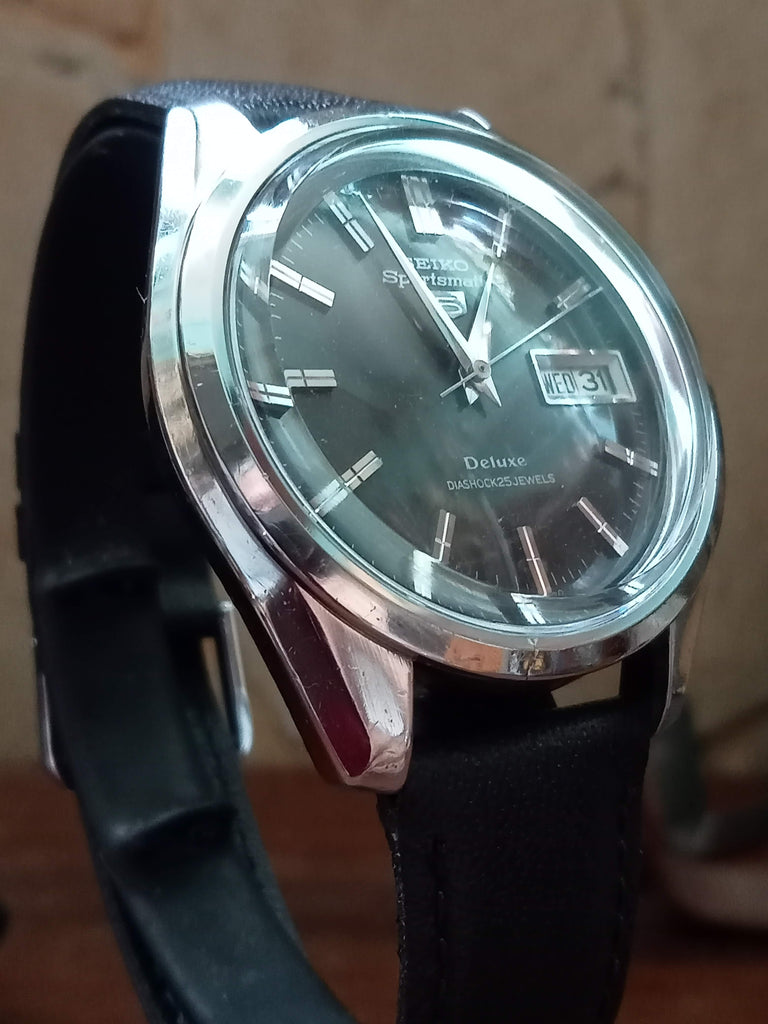 SEIKO5Sportsmatic Deluxe 7619-9060 稼動品 Birthday Watch February 1967! Seiko 5 Sportsmatic Deluxe 7619-9060