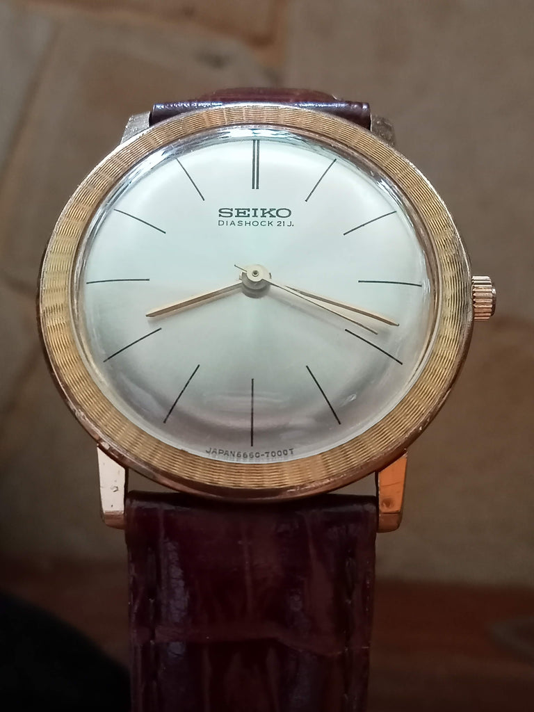 Limited Edition! Collectible! Birthday Watch 1966! Seiko 6660-7010 21J Mechanical Watch (OH)