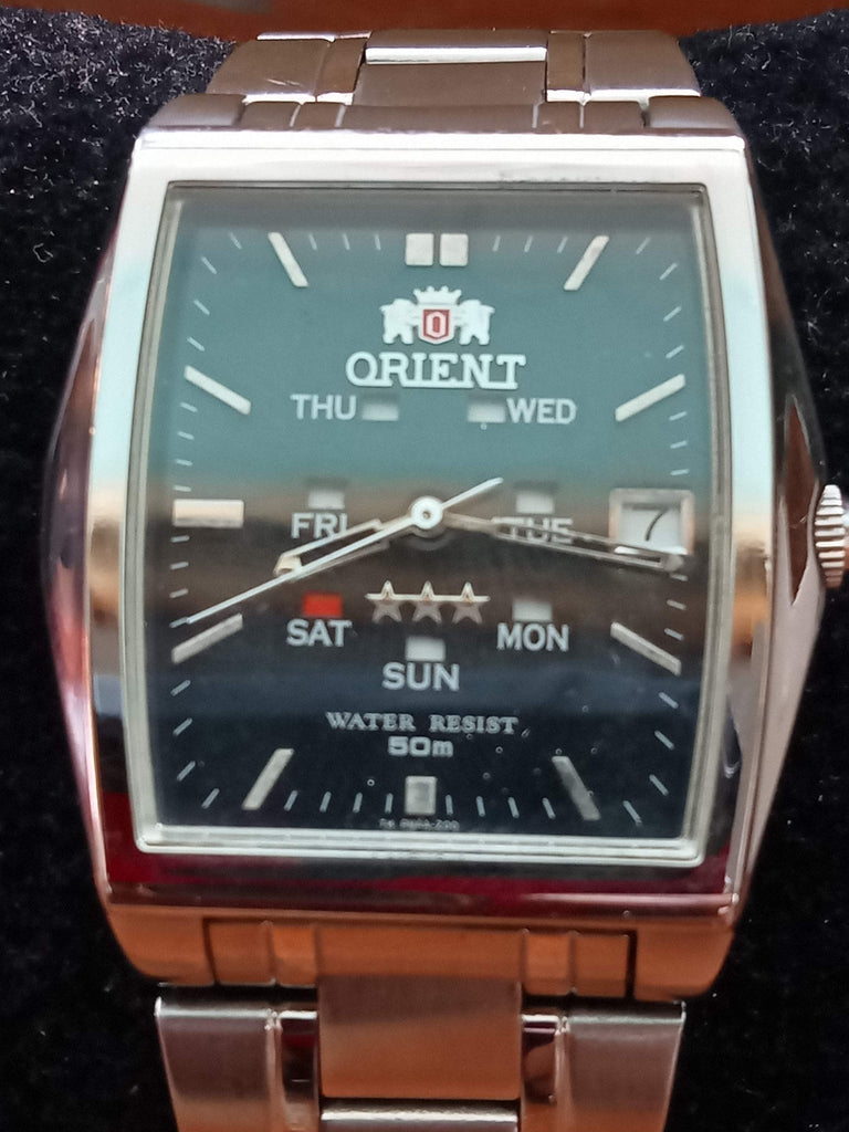 Collectible Discontinued Circa 2010s! Orient PMAA-C2 Cal 59941 Tank 21J JDM Automatic Watch (OH)