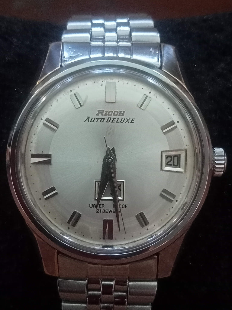 Collectible! Ricoh Auto Deluxe 8 Ref: 1802 Twin Window Automatic Watch (OH)