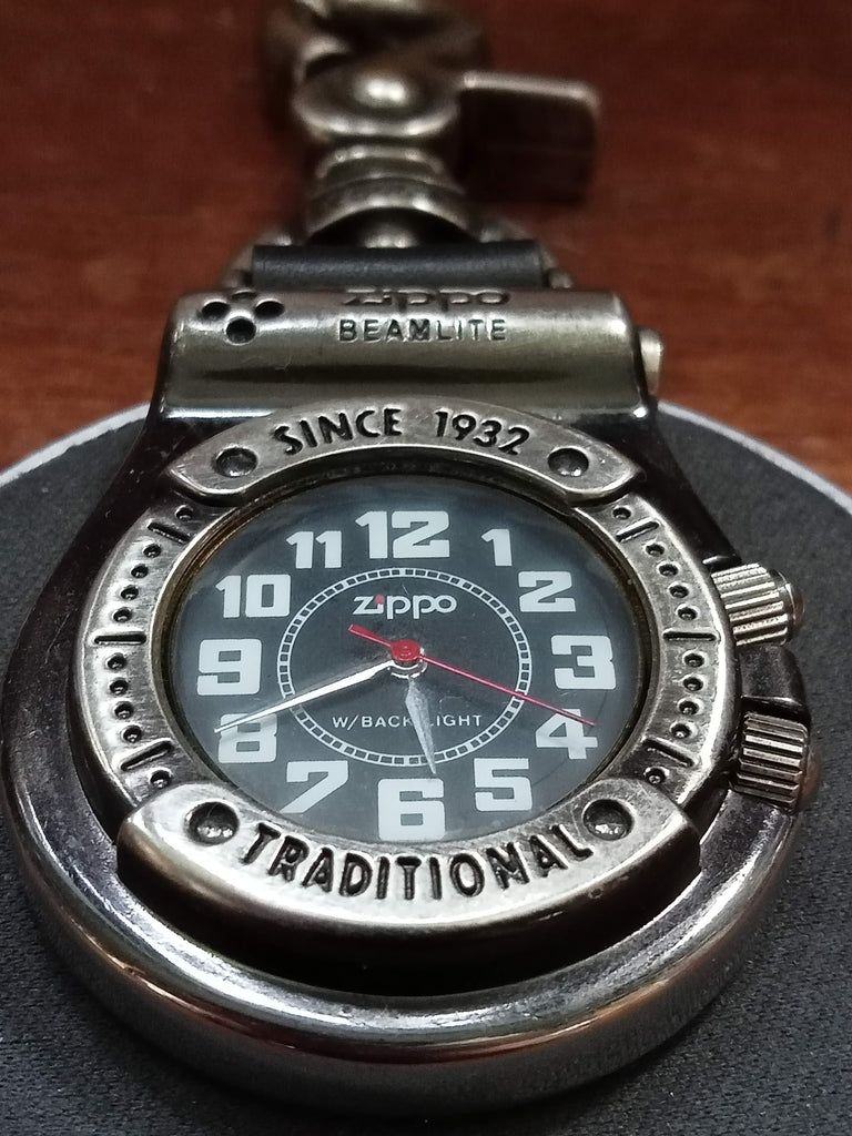 Limited Edition! Zippo Quartz Watch Keychain c/w Built-In Flashlight