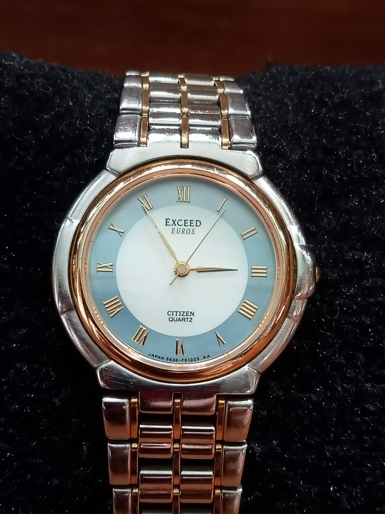 March 1992! Citizen Exceed Euros 5636-F60871 Quartz JDM Dress Watch (OH)