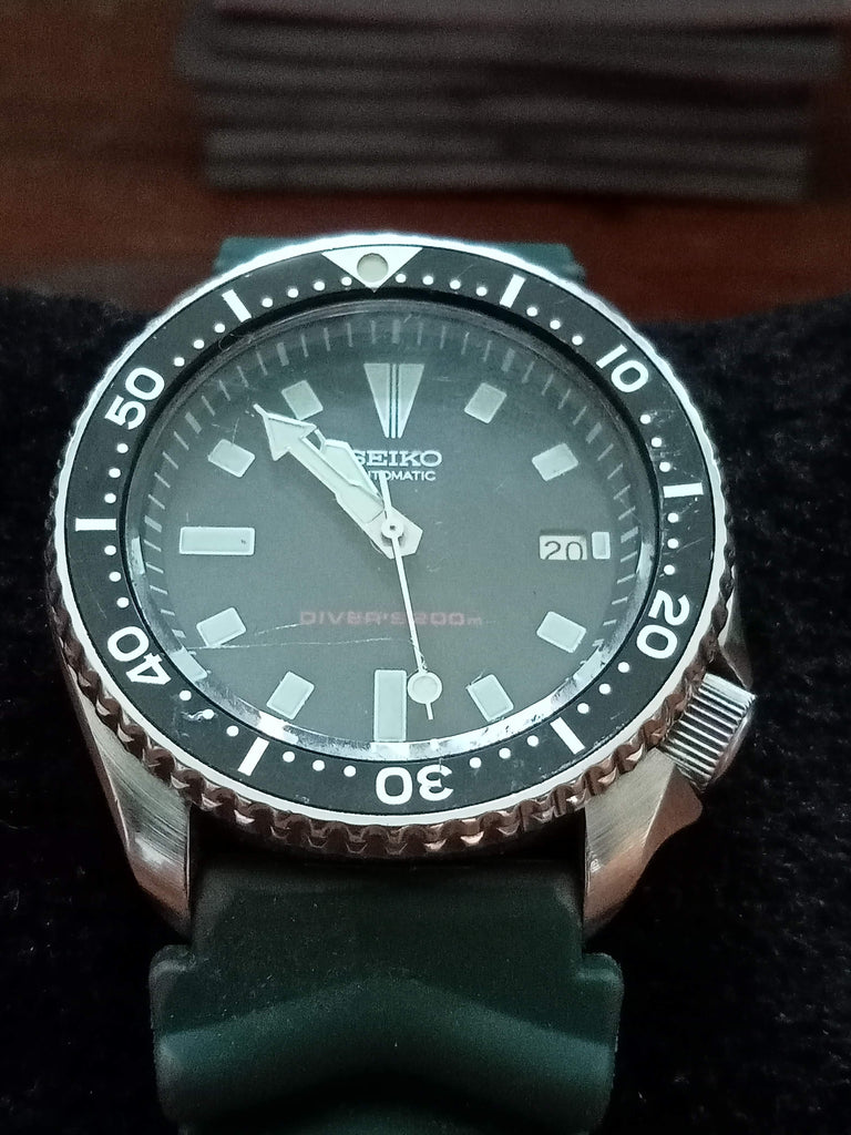 Birthday Watch July 1995! Seiko 7002-7039 "5th Diver" 21J Automatic Watch (OH)