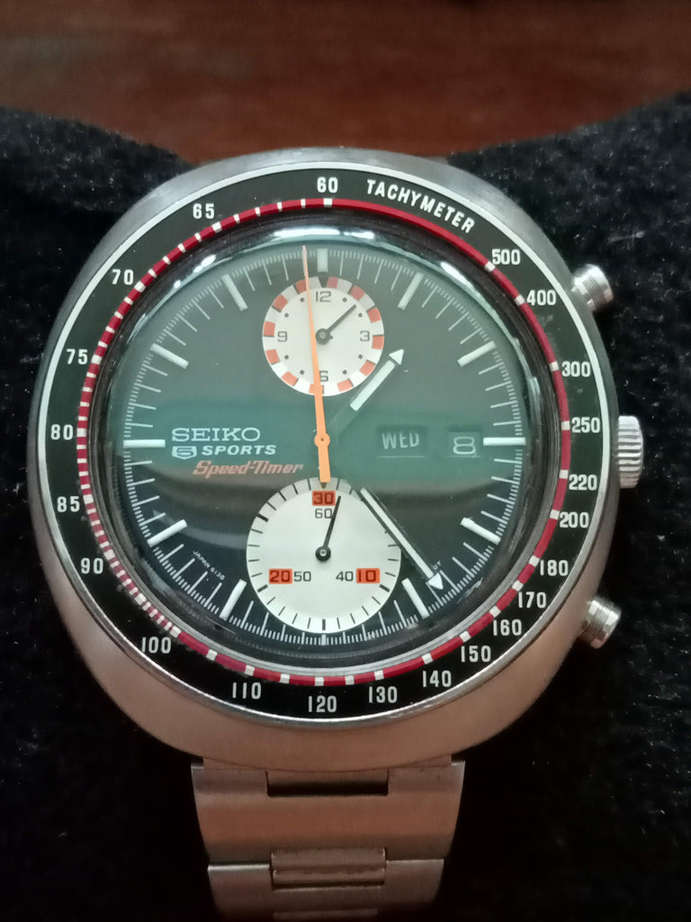 Collectible! Birthday Watch October 1972! Seiko 5 Sports 6138-0011 Speed-Timer Yatchman UFO JDM 21J Automatic Watch (OH)