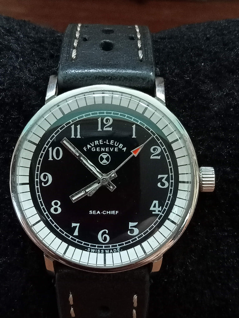 Extremely Rare! Circa 1960s! Favre Leuba Daymatic Cal FL-2253 17J Mechanical Watch (OH)
