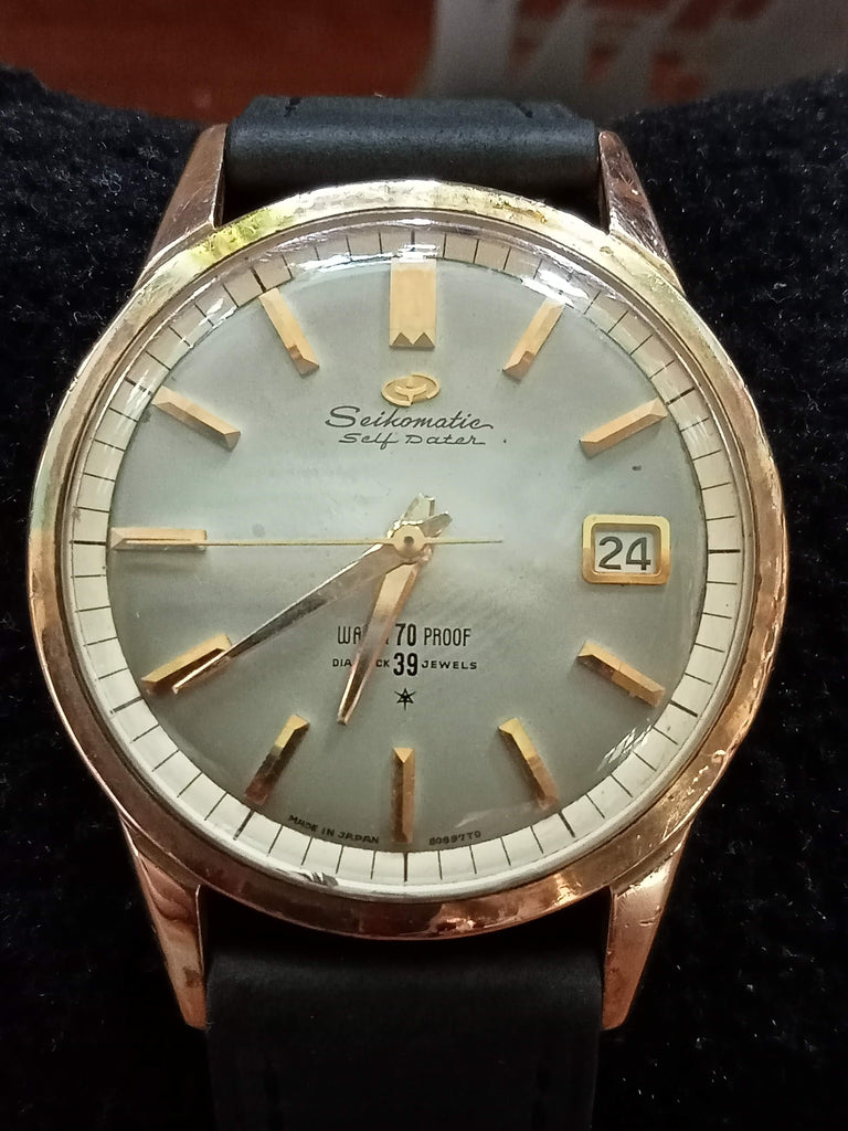 Birthday Watch 1963! Seiko Seikomatic 395 / 8325 Self-Dater 39J Gold Capped SUWA Automatic Watch (OH)