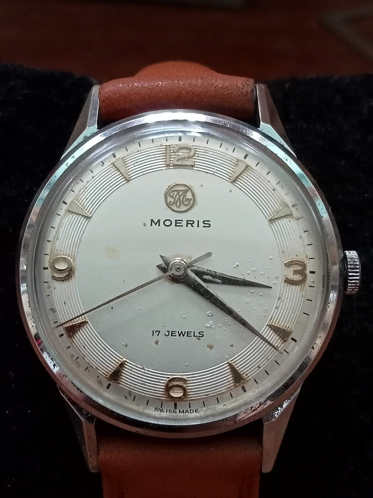 Collectible Circa 1950s Moeris Cal 10 1/2D 20 Micron Gold Filled 17J Mechanical (Full OH)