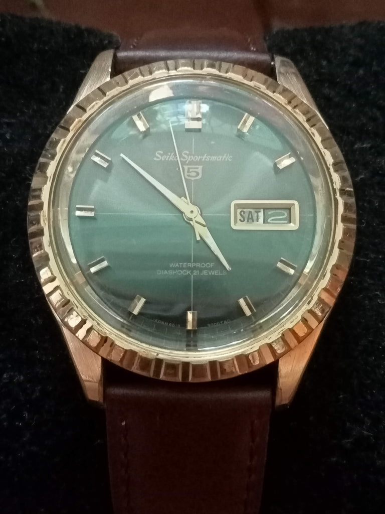Birthday Watch November 1965! Seiko 5 6619-9000 Sportsmatic Fluted Dial 21J Automatic Watch (OH)
