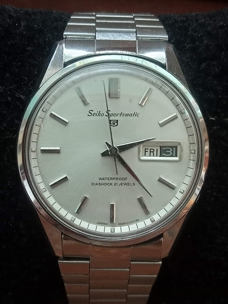 Birthday Watch November 1966! Seiko 5 6619-8120 Sportsmatic 21J Automatic Watch (OH)