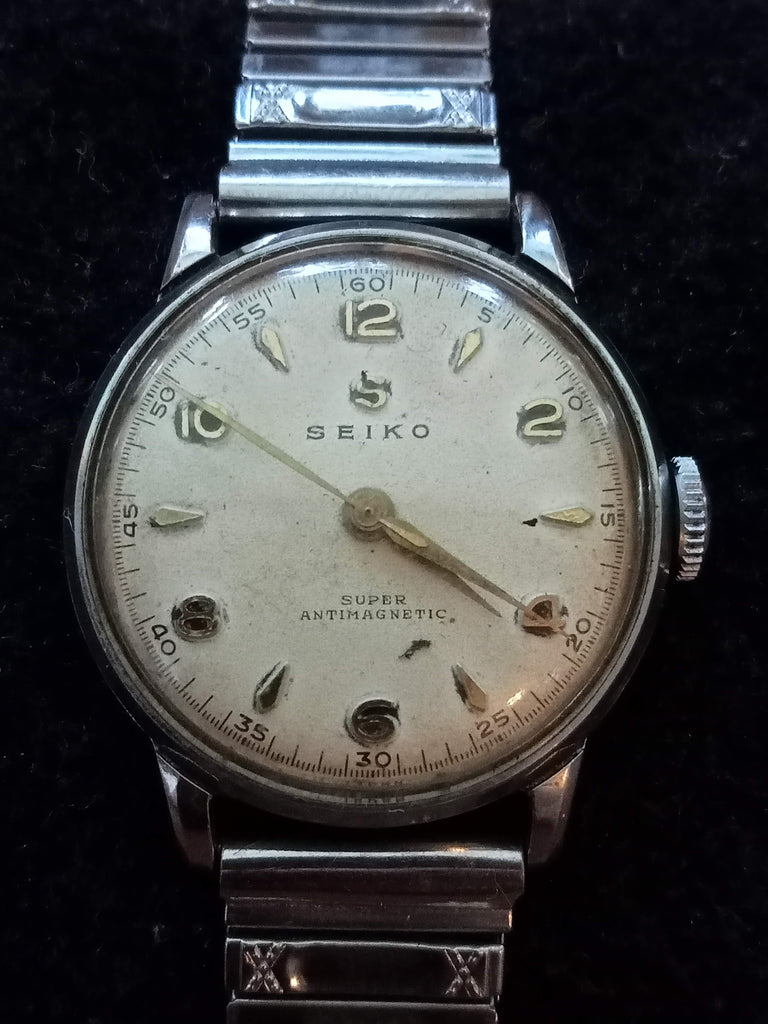 Collectible Circa 1950! Seiko Seikosha Super Cal 10 15 Jewel Mechanical Watch (OH)