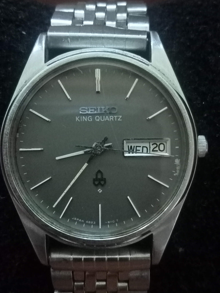 Birthday Watch January 1978! Seiko King Quartz 4823-8110 SUWA Quartz Watch (OH)