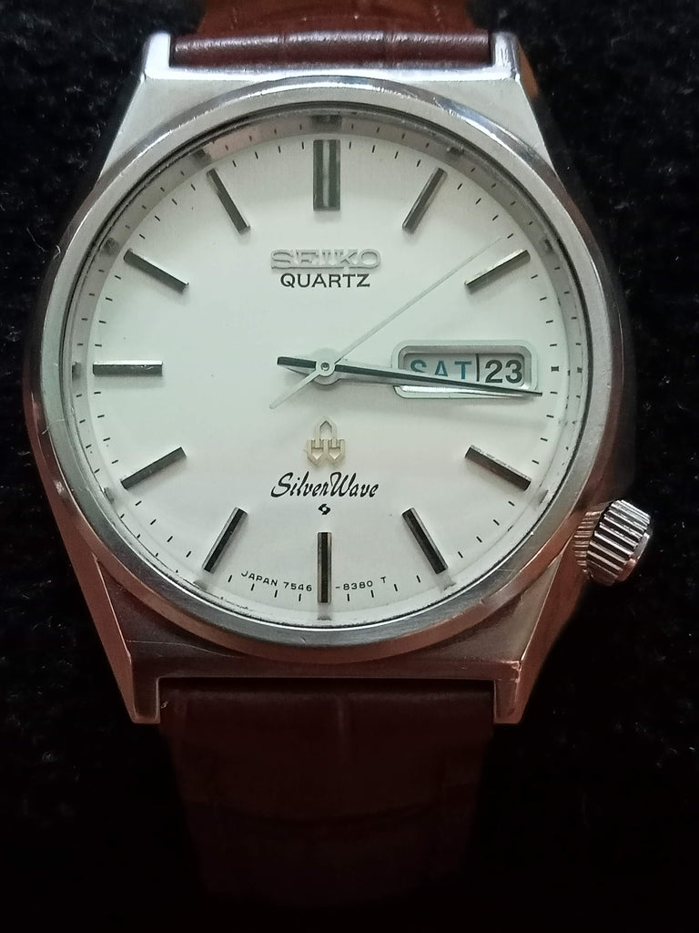 Birthday Watch November 1978 Seiko Silverwave 7546-8340 SUWA JDM Quartz Watch (OH)