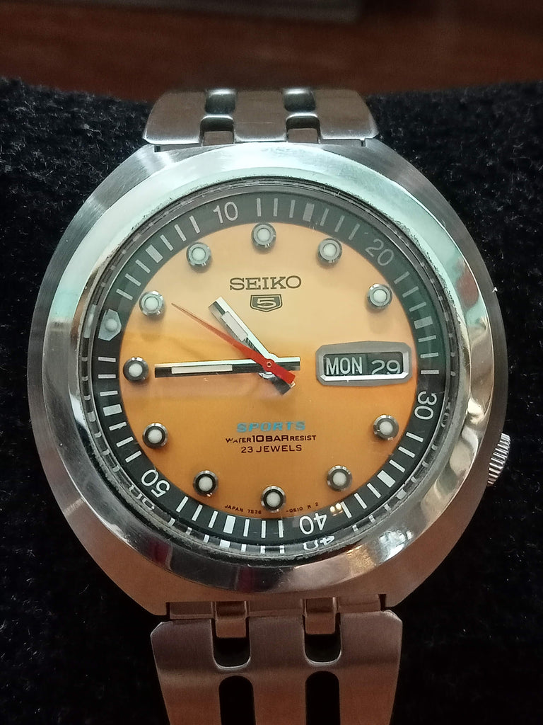 Birthday Watch! April 1997 Seiko 5 Sports SBSS009 (7S36-0060) "Sushi" Rally Diver 23J Automatic Watch (OH)
