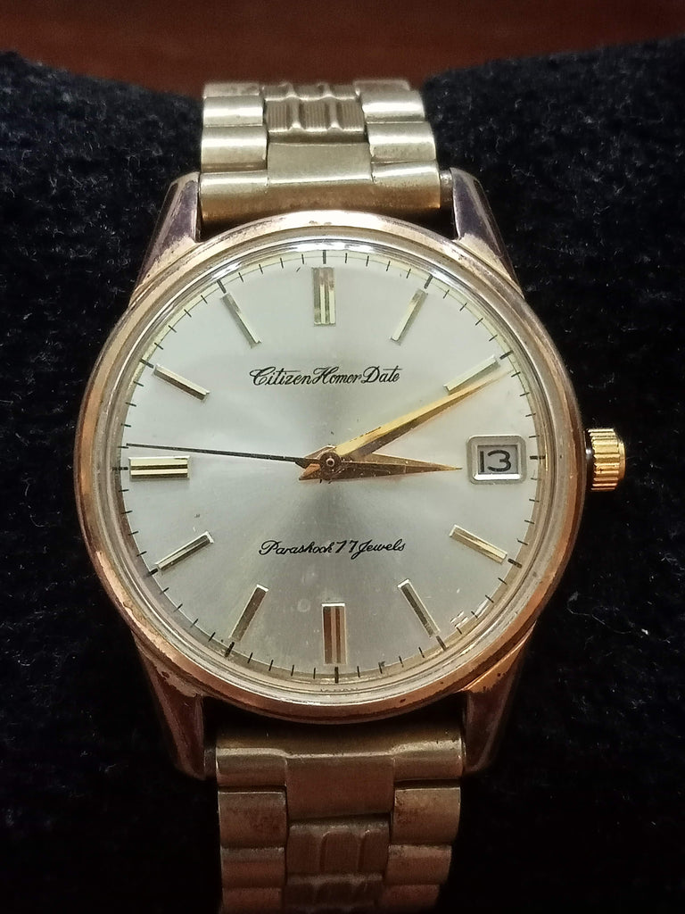 Birthday Watch July 1964! Citizen Homer Date 51401-SU 17J Mechanical Watch (OH)