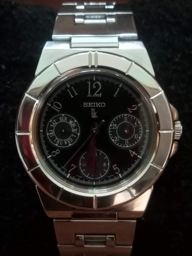Birthday Watch February 1998! Seiko 5Y89-0B30 JDM Chronograph Quartz Watch (OH)