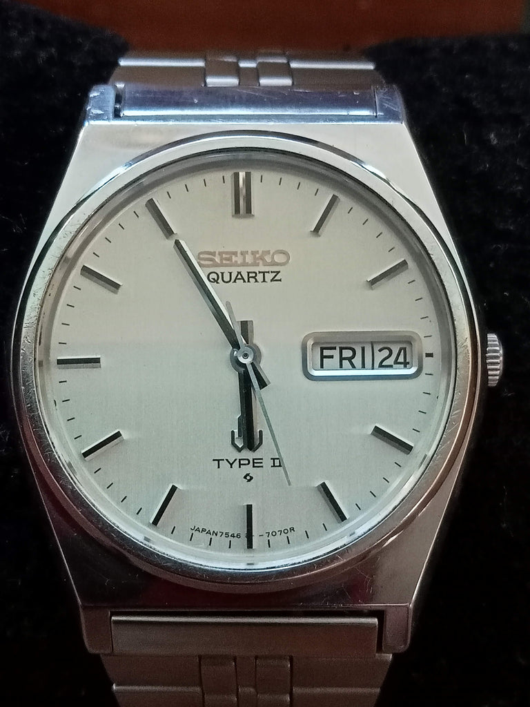 Birthday Watch July 1978! Seiko Type II 7546-7060 DAINI JDM Quartz Watch (OH)