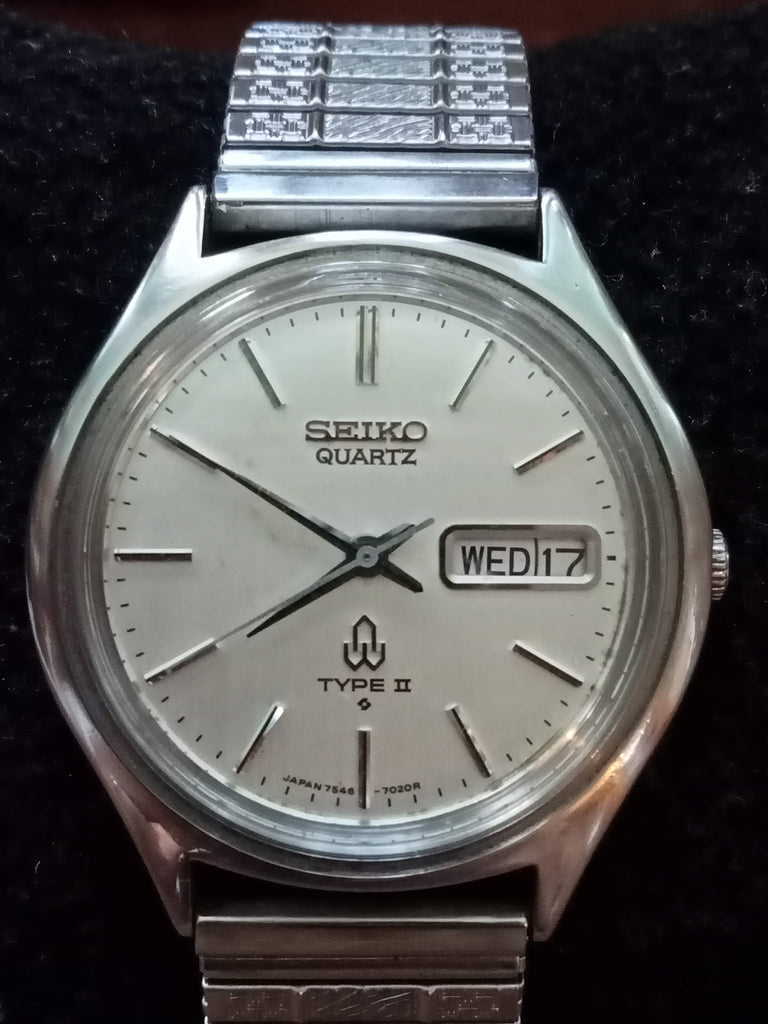 Birthday Watch October 1977! Seiko Type II 7546-7010 DAINI JDM Quartz Watch (OH)