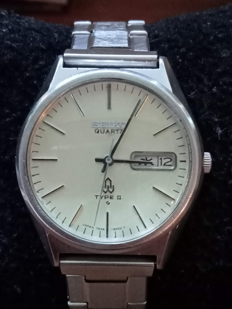 Birthday Watch April 1977! Seiko Type II 7546-8000 DAINI JDM Quartz Watch (OH)