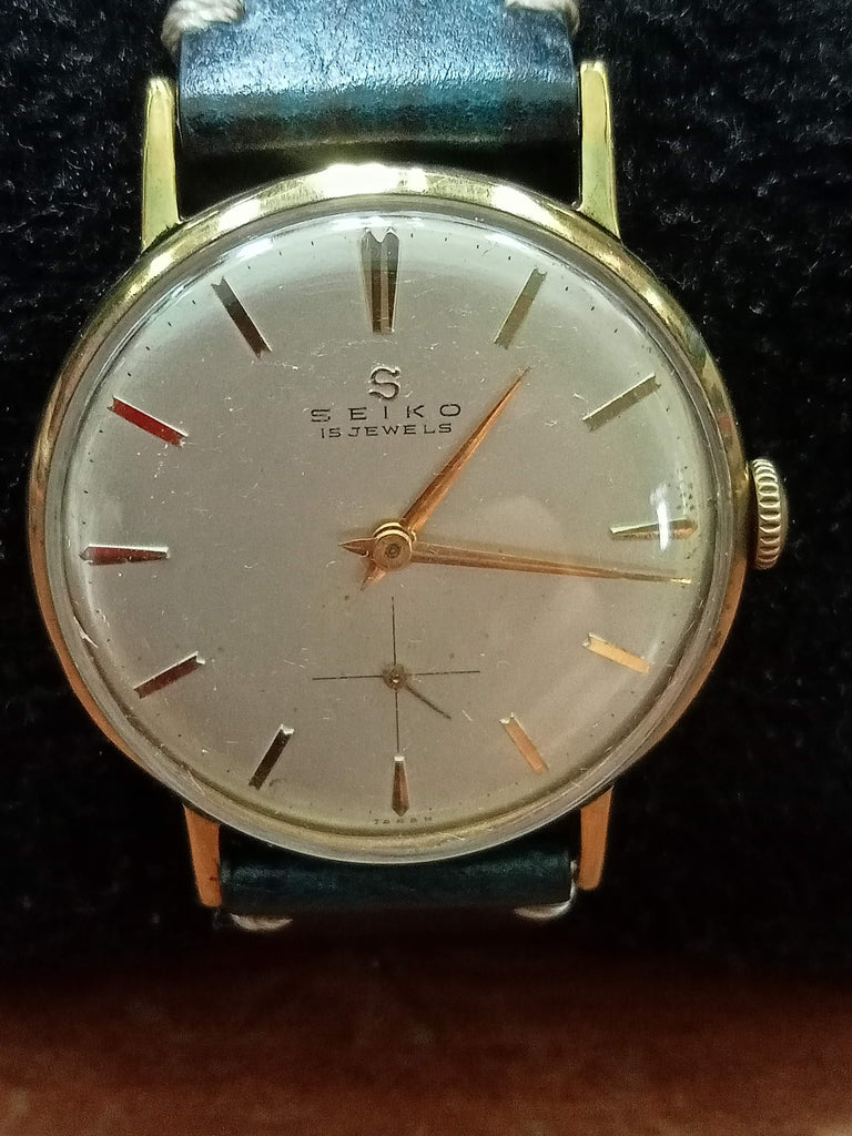 Collectible! Circa 1940s - 1950s! Seiko Seikosha Mini-Seconds-Dial 1187, 15 Jewels Mechanical Watch (OH)