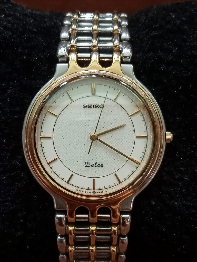 Birthday Watch November 1987! Seiko Dolce 5E31-6A00 DAINI Quartz Watch (OH)