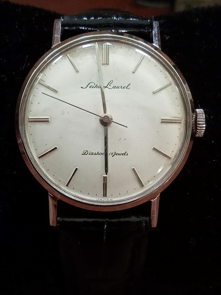 Collectible Circa 1960 Seiko Laurel Seikosha J14012 JDM SUWA 17J Mechanical Watch (FS)