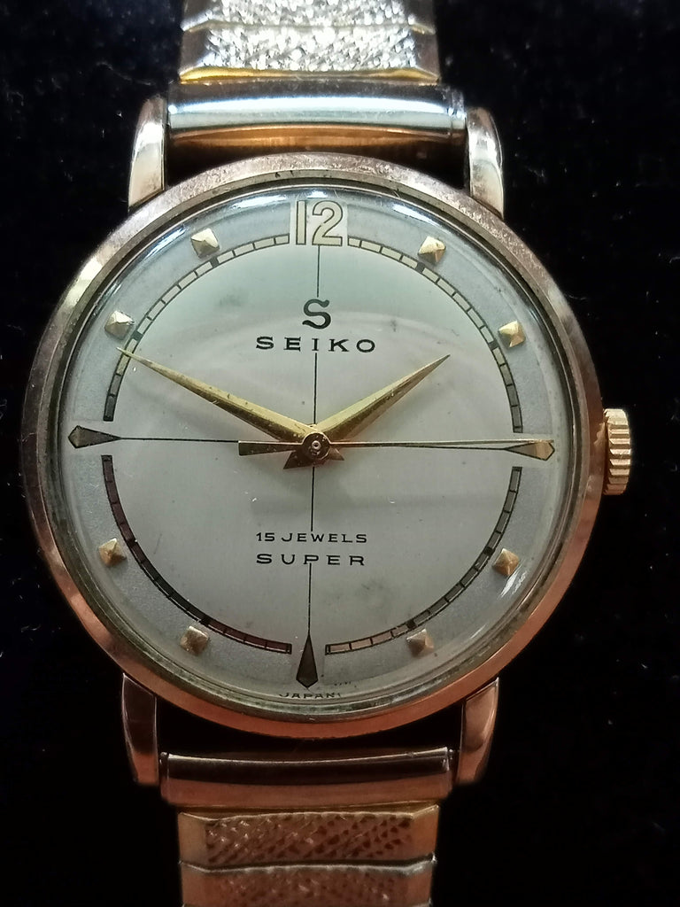 Circa 1959 Seiko Seikosha Super 15J, 14K Gold-Filled Mechanical Watch (FS)