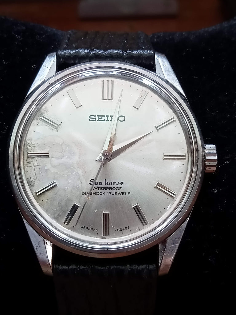 Birthday Watch! December 1965 Seiko 66-8010 Seahorse 17J SUWA Mechanical Watch (FS)