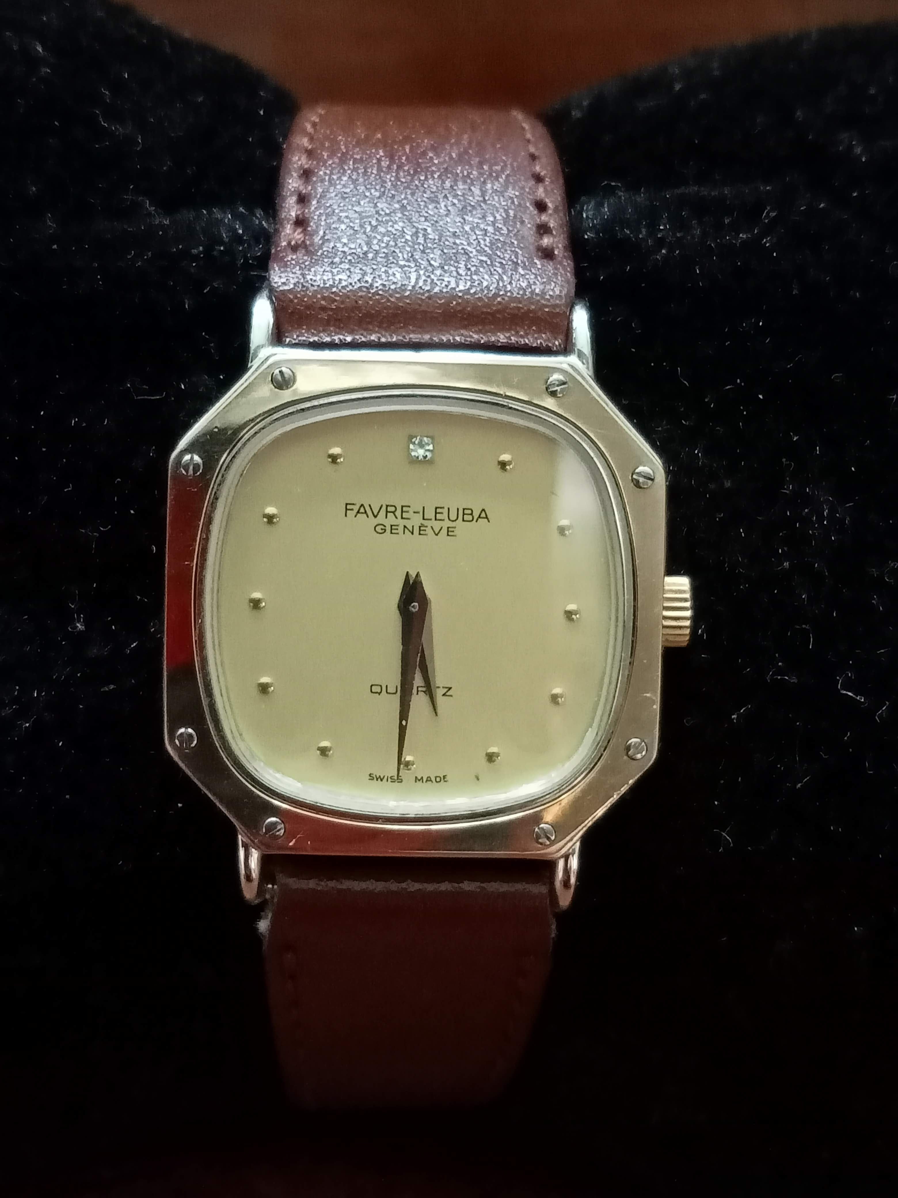 Collectible! 1980s Favre Leuba Ladies Hexagon Ref: 050953 Quartz (FS)