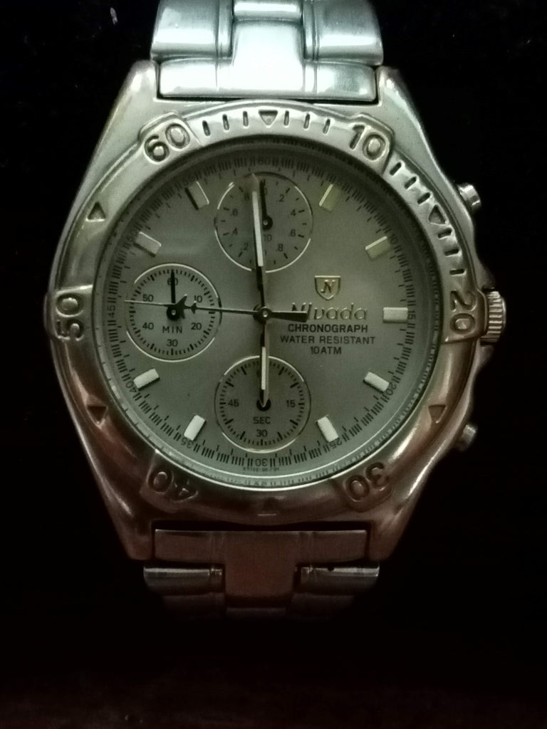 Collectible! 1970s Nivada Chronograph NO10M Quartz (OH)