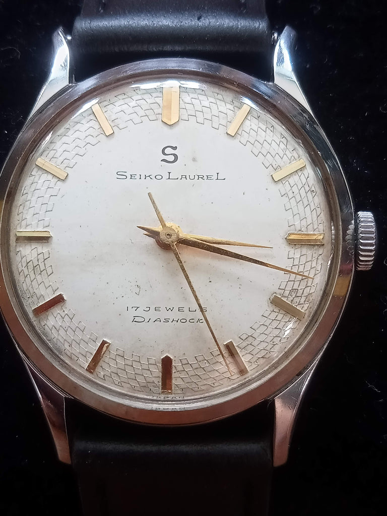 FAST DEAL! Collectible Circa December 1962 Seiko Laurel Seikosha J13003 JDM SUWA 17J Mechanical Watch (FS)