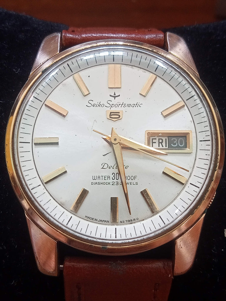 Birthday Watch! September 1964 Seiko 5 Sportsmatic Deluxe 7606 / 427990 DAINI 23J Automatic (OH)