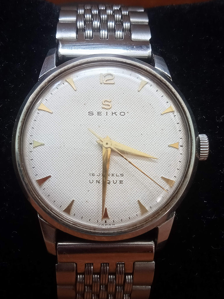 Birthday Watch Circa 1950! Seiko Unique J13000 Seikosha 15 Jewel, 15K DAINI Gold-Filled Mechanical Watch (OH)