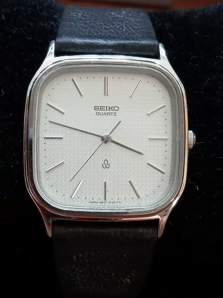 Birthday Watch September 1982! Seiko Chariot Tank 6431-5050 JDM Quartz Watch (FS)