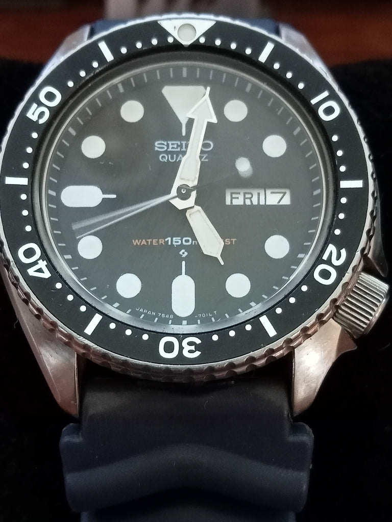 Collectible! Birthday Watch December 1983! Seiko 7548-7000 Diver JDM Quartz Watch (OH)