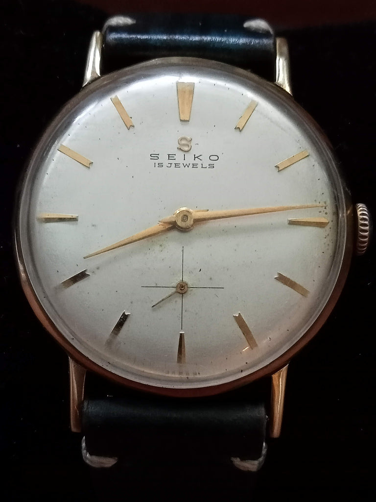 Collectible! Circa 1940s - 1950s! Seiko Seikosha Mini-Seconds-Dial 1187, 15 Jewels Mechanical Watch (OH)