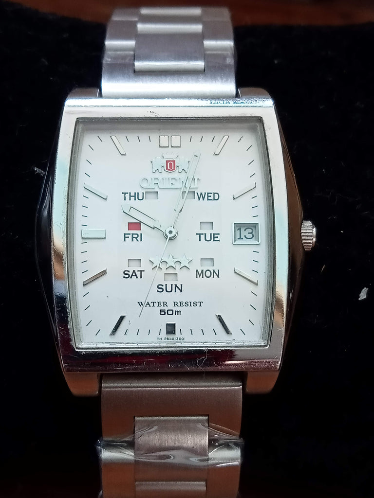 Collectible Discontinued Circa 2010! Orient PMAA-C2 Cal 59941 Tank 21J JDM Automatic Watch (FS)