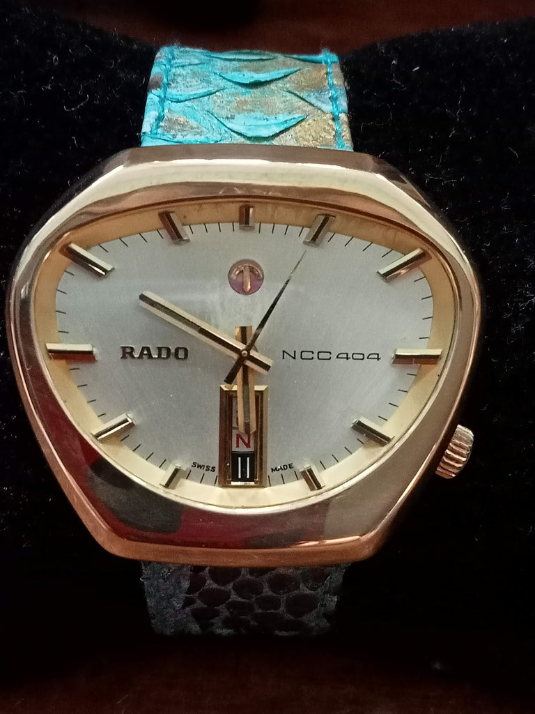 Collectible Circa 1970s! Rado NCC 404 Ref: 11927 "Cobra" Cal 2789 25J Automatic Watch (OH)