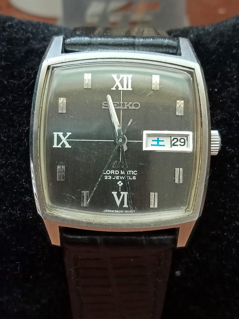 Serviced! Birthday Watch November 1969! Seiko 5606-5000 Lord Matic TV SUWA 23J Automatic Watch