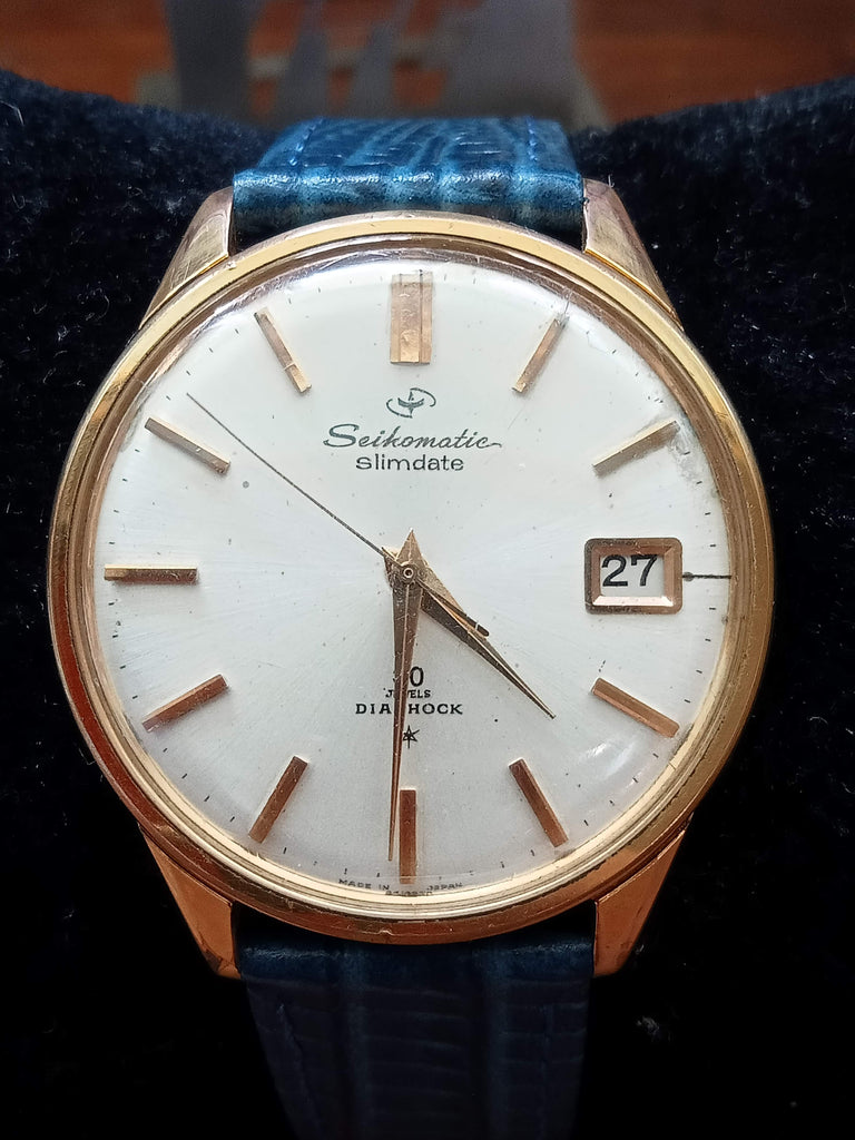 Serviced! Collectible! Birthday Watch May 1964 Seiko Seikomatic Slimdate Cal 840 SUWA 30J Gold-Filled Automatic Watch