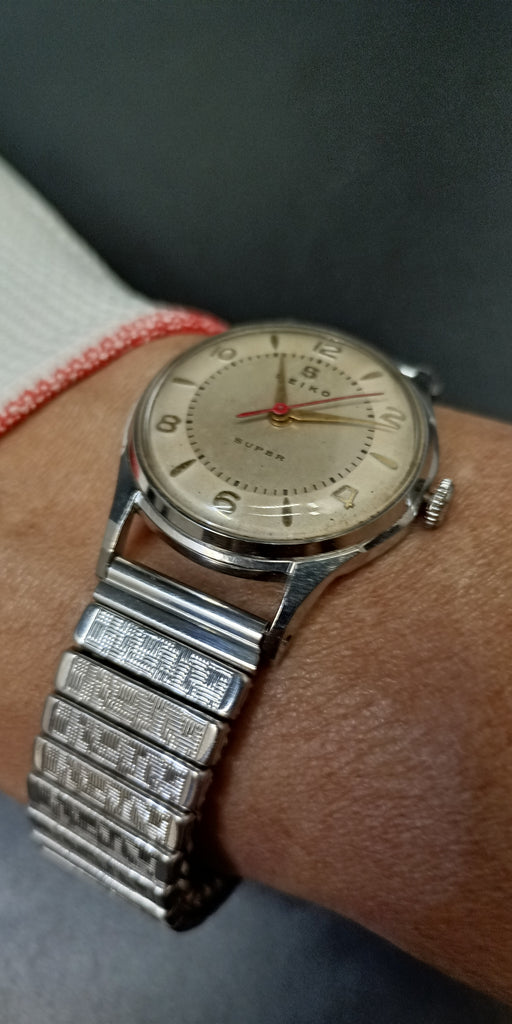 Collectible Japan National Railways Circa 1950! Seiko Seikosha Super Ref: 2003 15 Jewel, 14K Gold-Filled Mechanical Watch (OH)