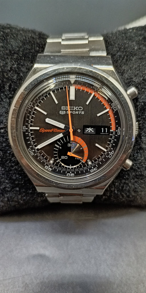 Birthday Watch November 1972! Seiko 5 Sports Speed-Timer 6139-7060 "Sunrise" Chronograph SUWA JDM 21J, Automatic Watch (OH)