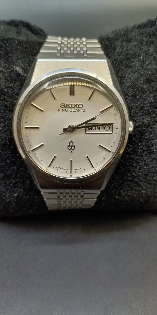 Birthday Watch February 1977! Seiko King Quartz 4823-8700 SUWA Quartz Watch (OH)
