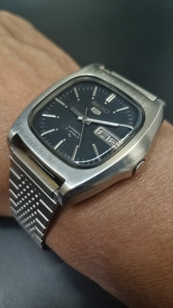 Birthday Watch July 1974! Seiko 5 7019-5000 Baby Monaco JDM DAINI 21J, Automatic Watch (OH)