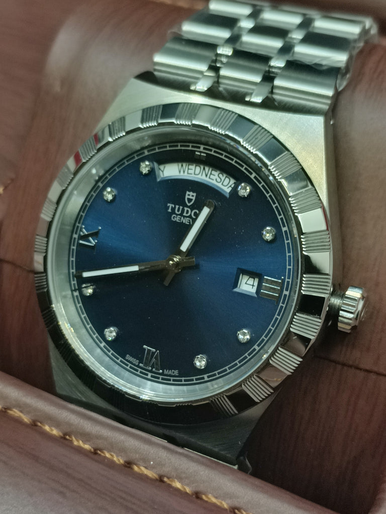 BNIB Tudor Royal President M286000-006 Cal T603 Blue Dial Automatic