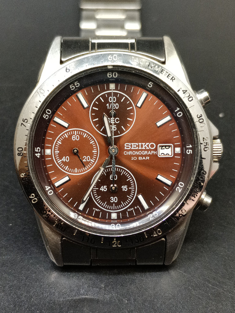 Birthday Watch August 2003! Seiko Chronograph 7T92-0DW0 JDM Quartz Watch (OH)